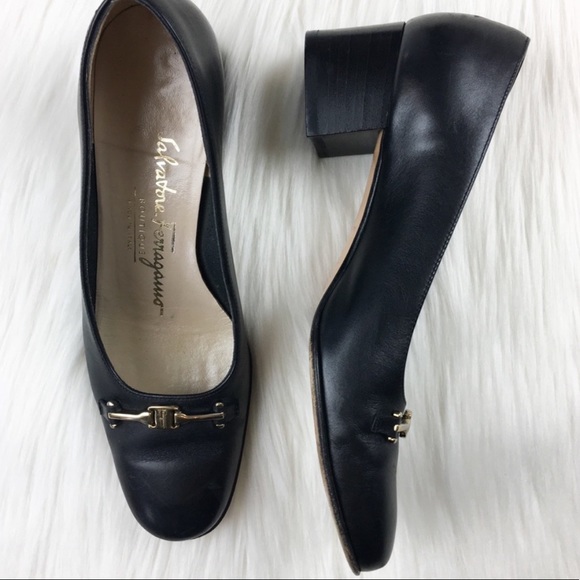 Salvatore Ferragamo Horsebit Heeled Loafer - Picture 3 of 5